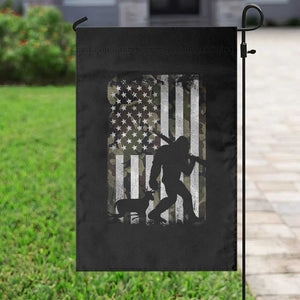 Bigfoot Deer Hunting Garden Flag Camo US Flag Deer Elk Buck Hunting Hunter Dad TS10 Print Your Wear