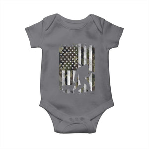Bigfoot Deer Hunting Baby Onesie Camo US Flag Deer Elk Buck Hunting Hunter Dad TS10 Charcoal Print Your Wear