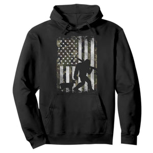 Bigfoot Deer Hunting Hoodie Camo US Flag Deer Elk Buck Hunting Hunter Dad TS10 Black Print Your Wear