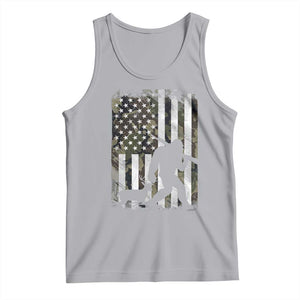 Bigfoot Deer Hunting Tank Top Camo US Flag Deer Elk Buck Hunting Hunter Dad TS10 Athletic Heather Print Your Wear