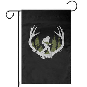 Bigfoot Gun Owner Garden Flag Retro Deer Hunting Sasquatch Hunter Dad TS10 Black Print Your Wear
