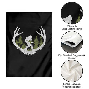 Bigfoot Gun Owner Garden Flag Retro Deer Hunting Sasquatch Hunter Dad TS10 Print Your Wear