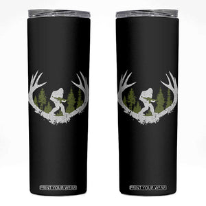 Bigfoot Gun Owner Skinny Tumbler Retro Deer Hunting Sasquatch Hunter Dad TS10 Black Print Your Wear