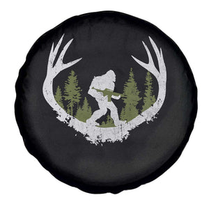 Bigfoot Gun Owner Spare Tire Cover Retro Deer Hunting Sasquatch Hunter Dad TS10 Print Your Wear