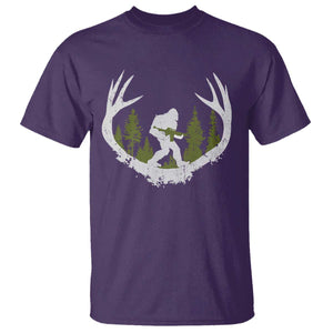 Bigfoot Gun Owner T Shirt Retro Deer Hunting Sasquatch Hunter Dad TS10 Purple Print Your Wear