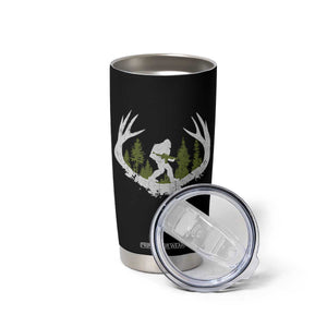 Bigfoot Gun Owner Tumbler Cup Retro Deer Hunting Sasquatch Hunter Dad TS10 Print Your Wear