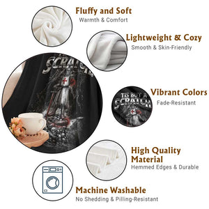 Funny Tis But A Scratch Medieval Warrior Knight Throw Blanket Funny Gift Sarcastic Quote TS10 Print Your Wear