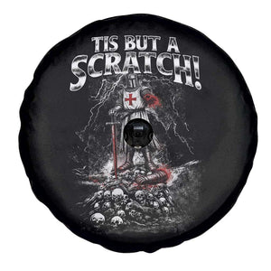 Funny Tis But A Scratch Medieval Warrior Knight Spare Tire Cover Funny Gift Sarcastic Quote TS10 Print Your Wear
