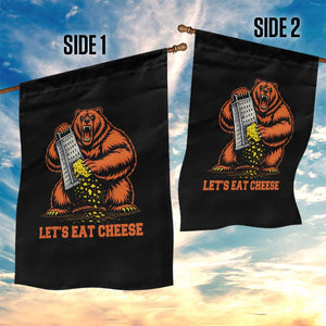 Angry Bear Grating Let's Eat Cheese Garden Flag CFB Game Day Sport Fan TS10 Print Your Wear