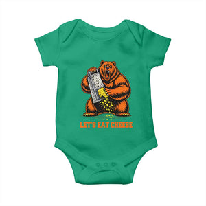 Angry Bear Grating Let's Eat Cheese Baby Onesie CFB Game Day Sport Fan TS10 Irish Green Print Your Wear