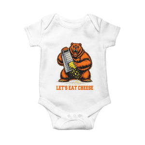 Angry Bear Grating Let's Eat Cheese Baby Onesie CFB Game Day Sport Fan TS10 White Print Your Wear