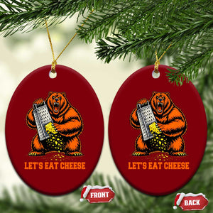 Angry Bear Grating Let's Eat Cheese Ceramic Ornament CFB Game Day Sport Fan TS10 Print Your Wear