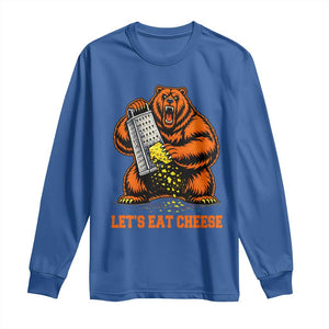 Angry Bear Grating Let's Eat Cheese Long Sleeve Shirt CFB Game Day Sport Fan TS10 Royal Blue Print Your Wear