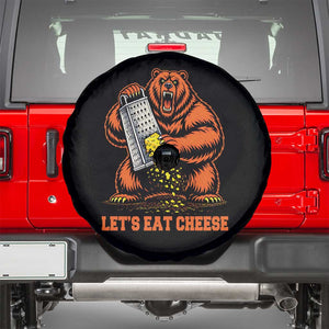 Angry Bear Grating Let's Eat Cheese Spare Tire Cover CFB Game Day Sport Fan TS10 Black Print Your Wear