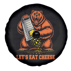 Angry Bear Grating Let's Eat Cheese Spare Tire Cover CFB Game Day Sport Fan TS10 Print Your Wear