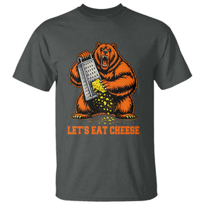 Angry Bear Grating Let's Eat Cheese T Shirt CFB Game Day Sport Fan TS10 Dark Heather Print Your Wear