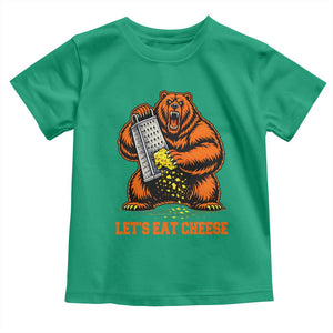 Angry Bear Grating Let's Eat Cheese Toddler T Shirt CFB Game Day Sport Fan TS10 Irish Green Print Your Wear
