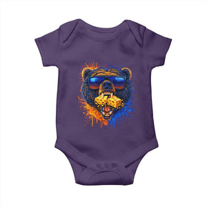 Angry Bear Lets Eat Cheese Baby Onesie CFB Game Day Sport Fan TS10 Purple Print Your Wear