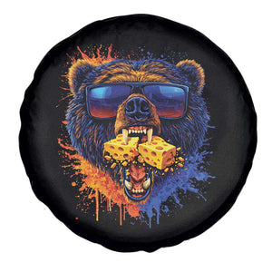 Angry Bear Lets Eat Cheese Spare Tire Cover CFB Game Day Sport Fan TS10 Print Your Wear