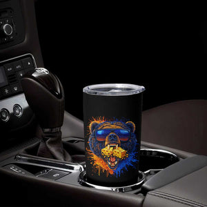 Angry Bear Lets Eat Cheese Tumbler Cup CFB Game Day Sport Fan TS10 Print Your Wear
