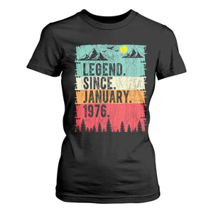 Personalized 1976 Birthday T Shirt For Women Custom Date Vintage Retro 50th Birthday Gifts 50 Years Old TS10 Black Print Your Wear