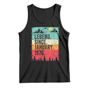 Personalized 1976 Birthday Tank Top Custom Date Vintage Retro 50th Birthday Gifts 50 Years Old TS10 Black Print Your Wear