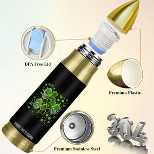 Four Leaf Clover Christian Bullet Tumbler Irish Lucky Shamrock Faith Hope Love Religious TS10 Print Your Wear