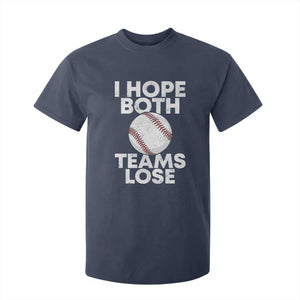 Funny Baseball Meme T Shirt For Kid I Just Hope Both Teams Lost TS10 Navy Print Your Wear