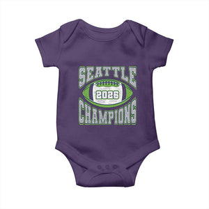 2026 Champion Seattle Baby Onesie Football Lovers TS10 Purple Print Your Wear