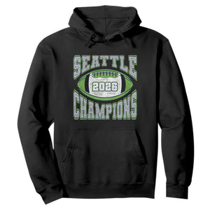 2026 Champion Seattle Hoodie Football Lovers TS10 Black Print Your Wear