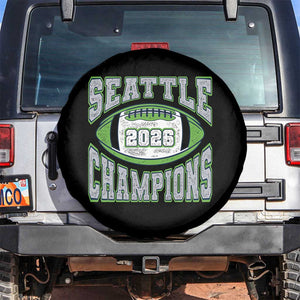 2026 Champion Seattle Spare Tire Cover Football Lovers TS10 No hole Black Print Your Wear