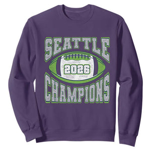 2026 Champion Seattle Sweatshirt Football Lovers TS10 Purple Print Your Wear