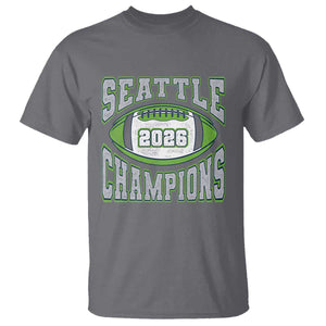 2026 Champion Seattle T Shirt Football Lovers TS10 Charcoal Print Your Wear