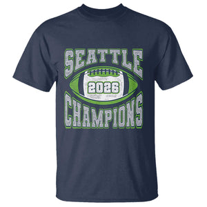 2026 Champion Seattle T Shirt Football Lovers TS10 Navy Print Your Wear