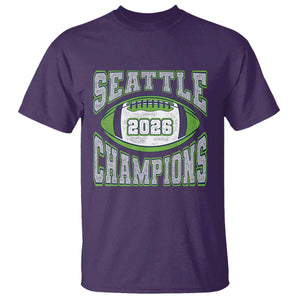 2026 Champion Seattle T Shirt Football Lovers TS10 Purple Print Your Wear