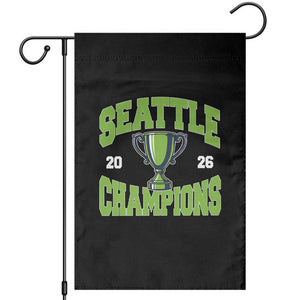 Seattle Champions 2026 Garden Flag Retro Gameday Team Fan TS10 Black Print Your Wear