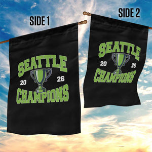 Seattle Champions 2026 Garden Flag Retro Gameday Team Fan TS10 Print Your Wear