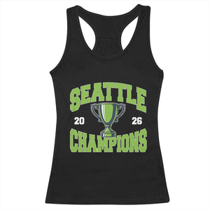 Seattle Champions 2026 Racerback Tank Top Retro Gameday Team Fan TS10 Black Print Your Wear