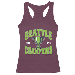 Seattle Champions 2026 Racerback Tank Top Retro Gameday Team Fan TS10 Maroon Print Your Wear