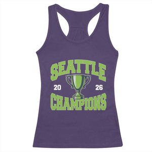 Seattle Champions 2026 Racerback Tank Top Retro Gameday Team Fan TS10 Purple Print Your Wear