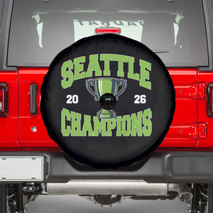 Seattle Champions 2026 Spare Tire Cover Retro Gameday Team Fan TS10 Black Print Your Wear