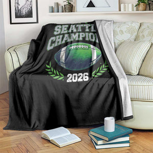Seattle Champions 2026 Throw Blanket Retro Gameday Football Team Fan TS10 Print Your Wear
