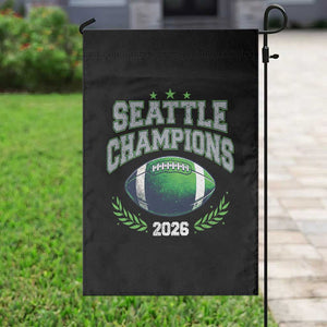 Seattle Champions 2026 Garden Flag Retro Gameday Football Team Fan TS10 Print Your Wear