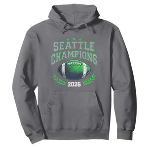 Seattle Champions 2026 Hoodie Retro Gameday Football Team Fan TS10 Charcoal Print Your Wear