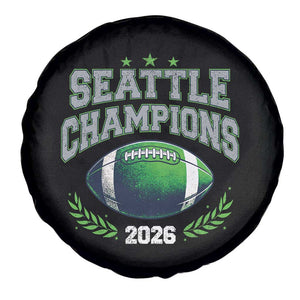 Seattle Champions 2026 Spare Tire Cover Retro Gameday Football Team Fan TS10 Print Your Wear