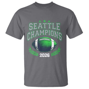 Seattle Champions 2026 T Shirt Retro Gameday Football Team Fan TS10 Charcoal Print Your Wear