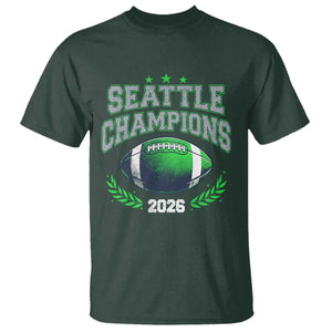 Seattle Champions 2026 T Shirt Retro Gameday Football Team Fan TS10 Dark Forest Green Print Your Wear