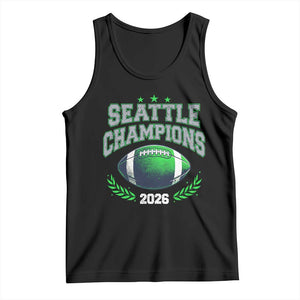 Seattle Champions 2026 Tank Top Retro Gameday Football Team Fan TS10 Black Print Your Wear
