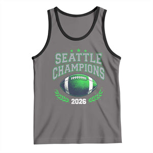 Seattle Champions 2026 Tank Top Retro Gameday Football Team Fan TS10 Deep Heather Black Print Your Wear