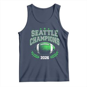 Seattle Champions 2026 Tank Top Retro Gameday Football Team Fan TS10 Navy Print Your Wear